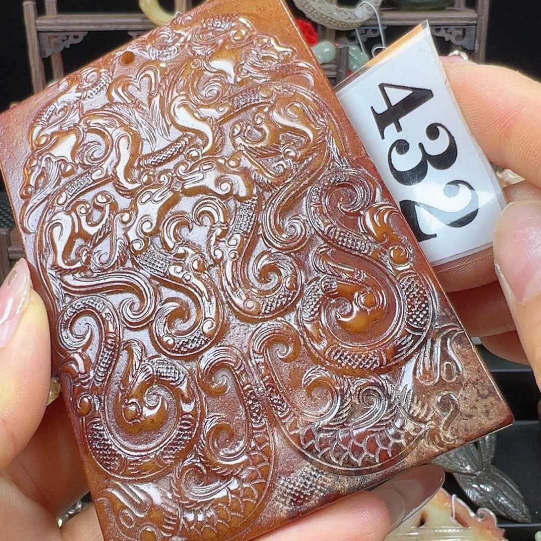 和田玉未镶嵌挂件