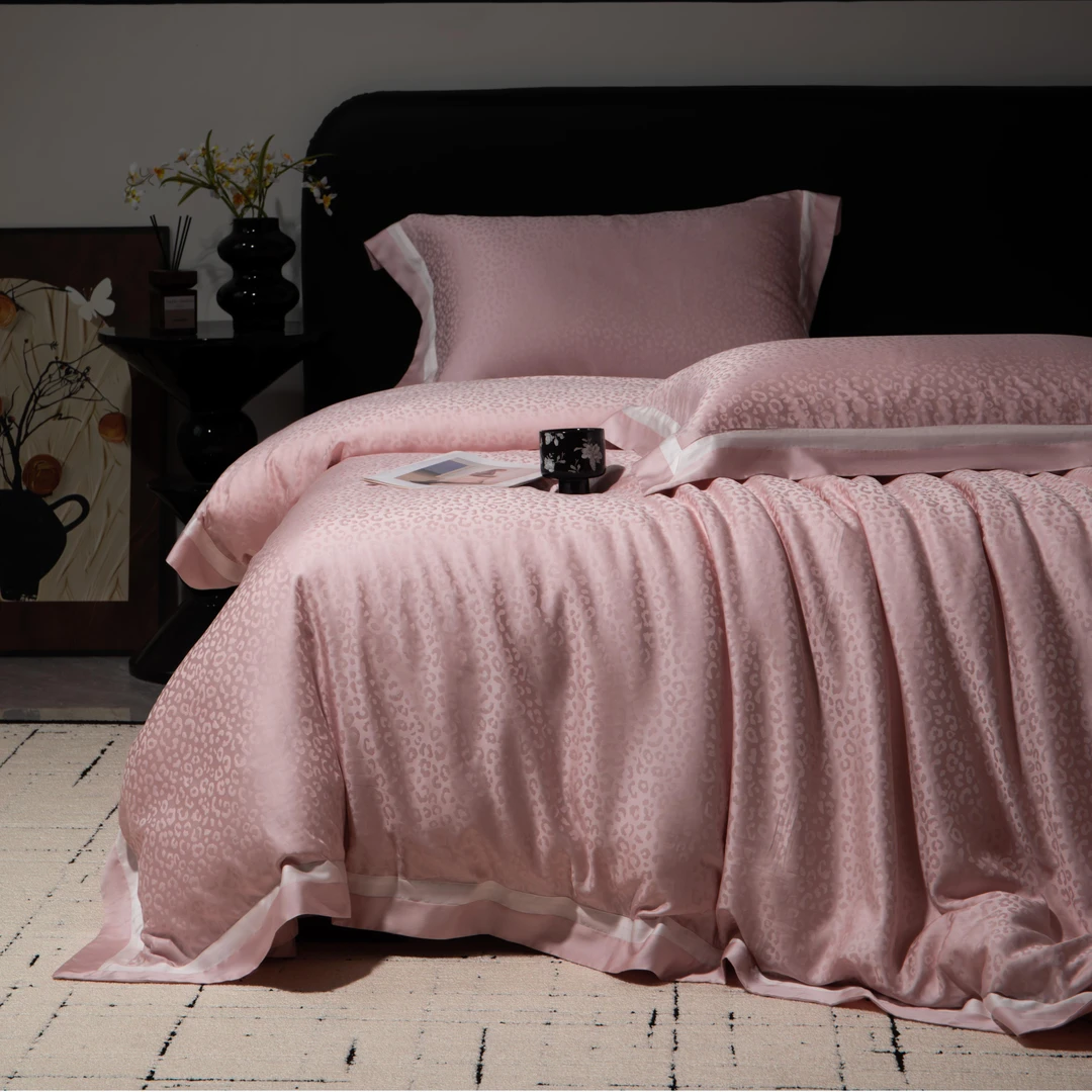 【幻影】爆款兰精天丝纯色双面被套四件套轻奢主卧豪华高端四件套