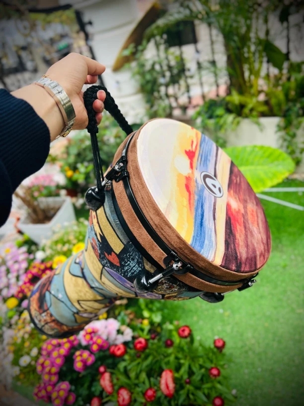 轻便可调音鼓12寸专业演奏手鼓成人适用