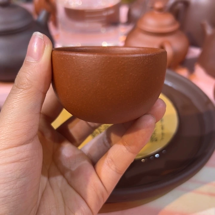 紫砂茶壶降坡泥主人杯50毫升