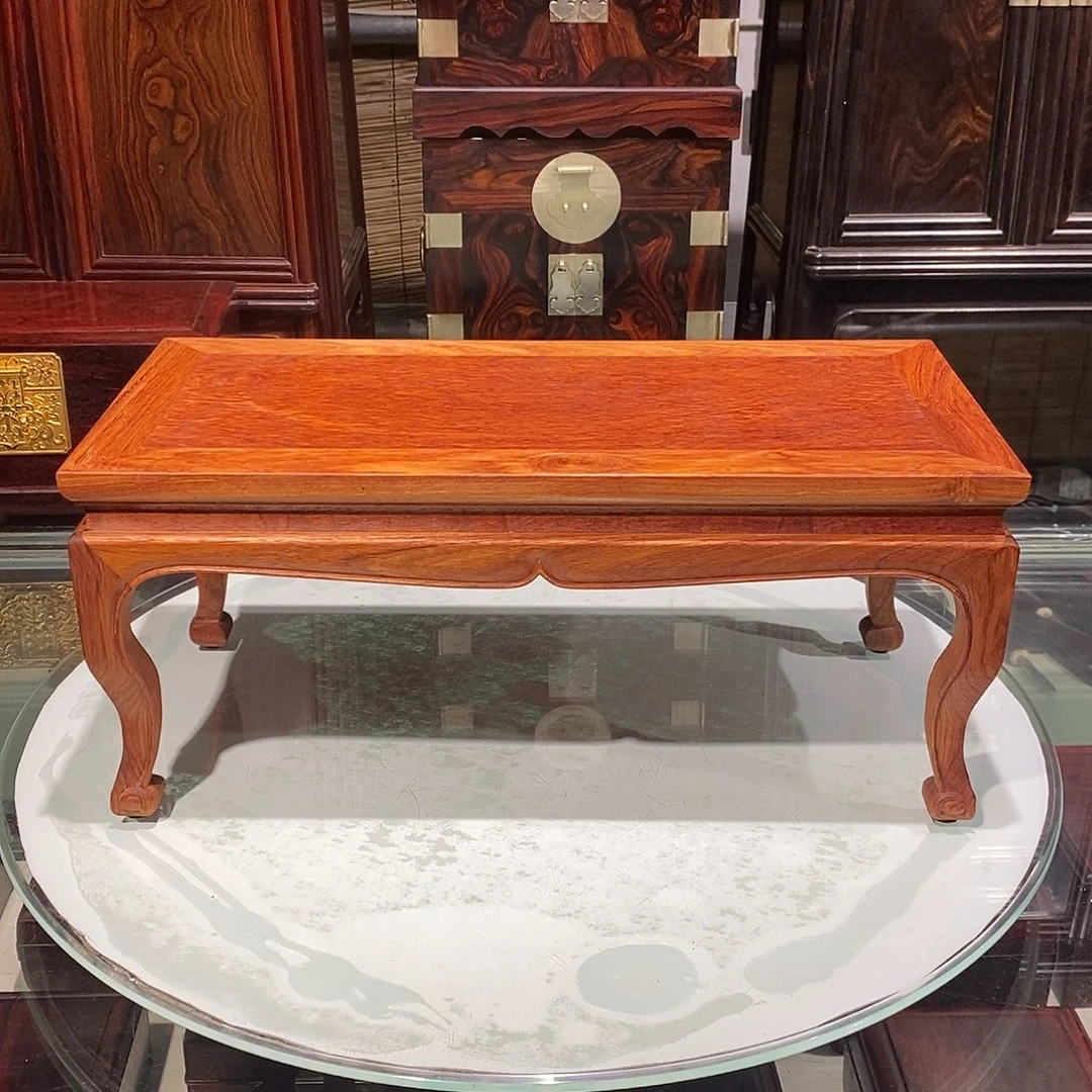 大果紫檀（缅甸花梨）独板小案几38/18/16.5