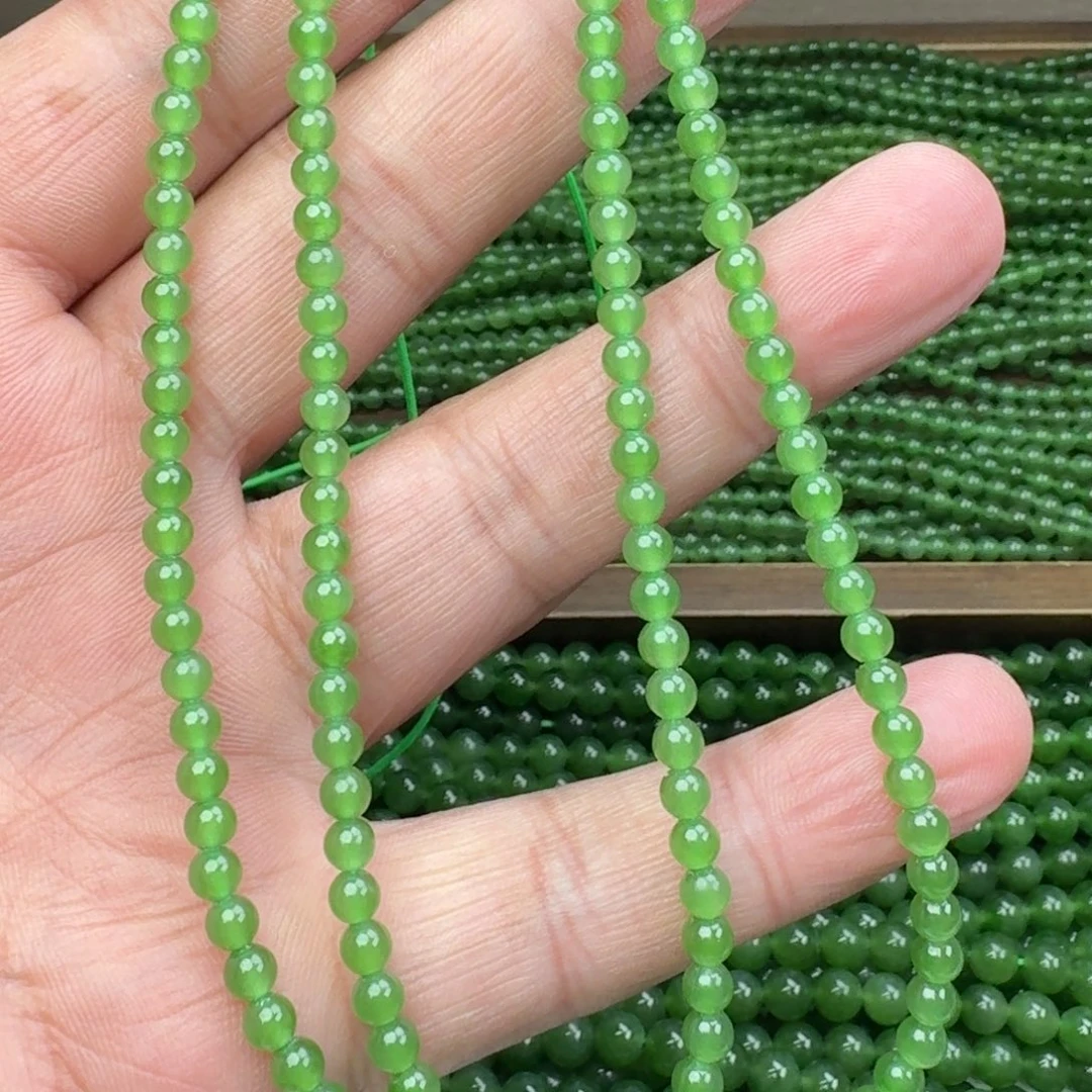 和田玉未镶嵌颈饰碧玉苹果绿卡4