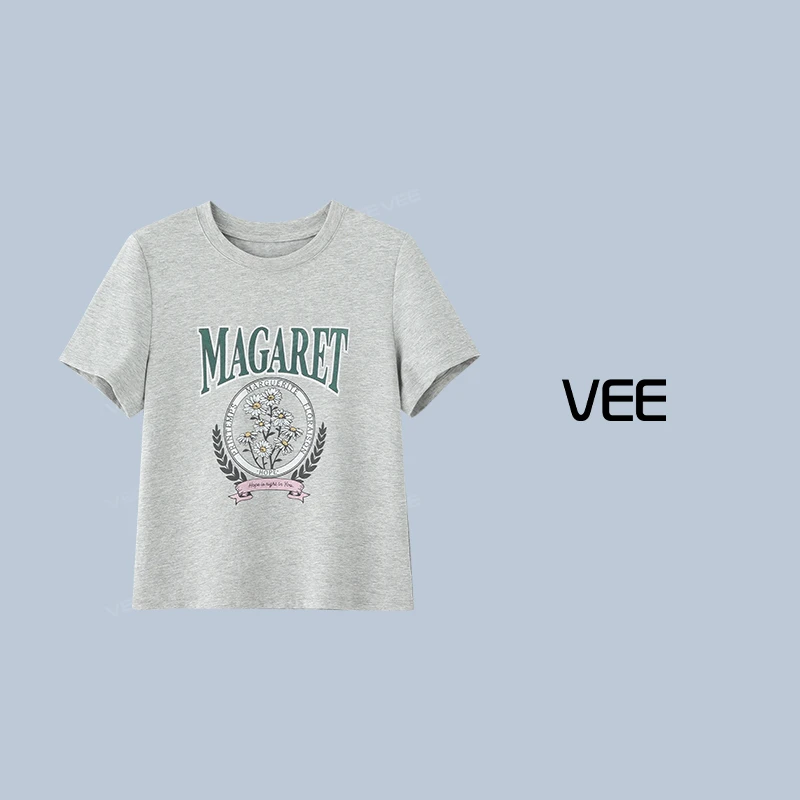 【ruby妈妈专属】VEE【秘密花园】时尚休闲百搭印花美式复古田园T恤