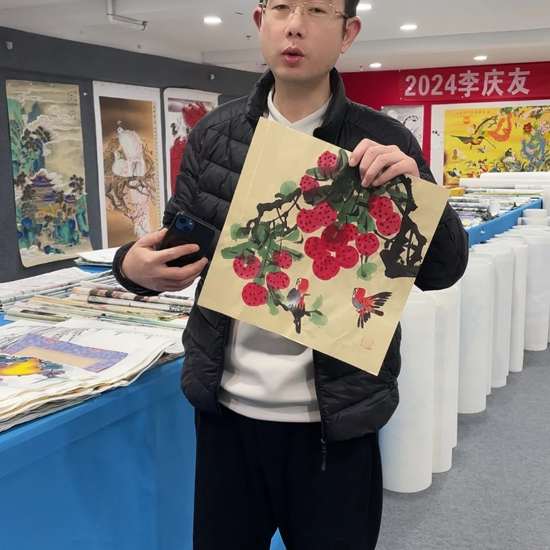 国画今天上午国画作品展示