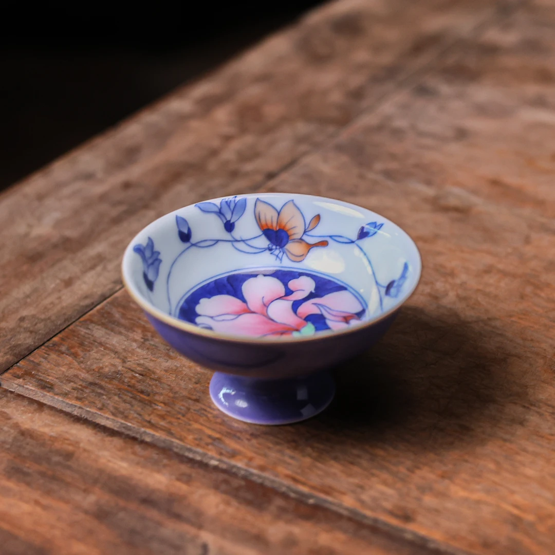 【悦生活】东方绮梦-卓君-玉兰高脚杯-60ml（卓君S0249）