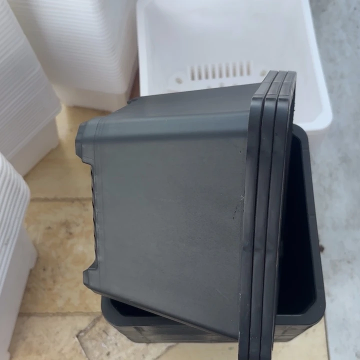 160黑方盆15公分高11公分10个