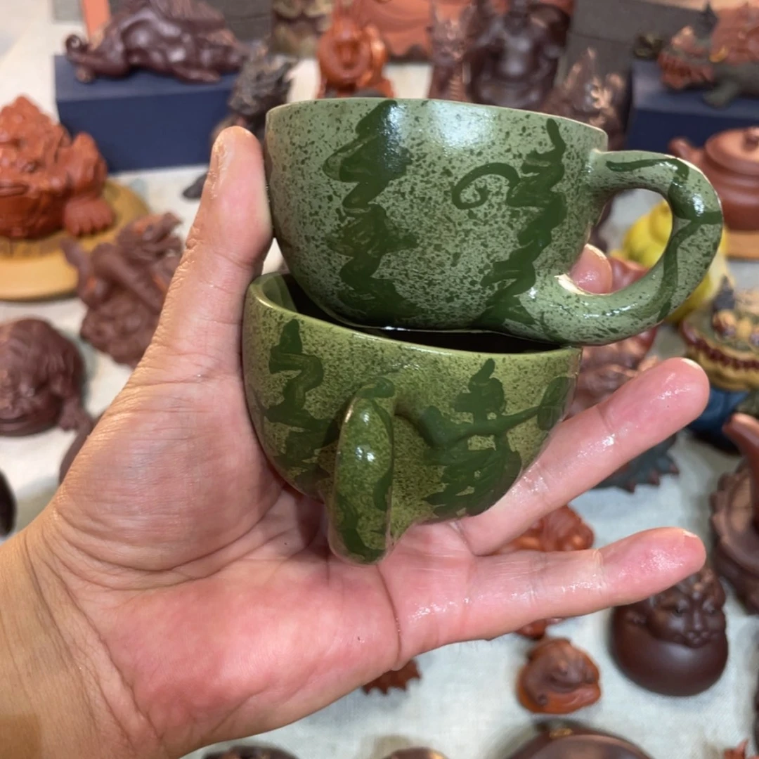 【闪购商品】紫砂茶宠紫砂西瓜杯