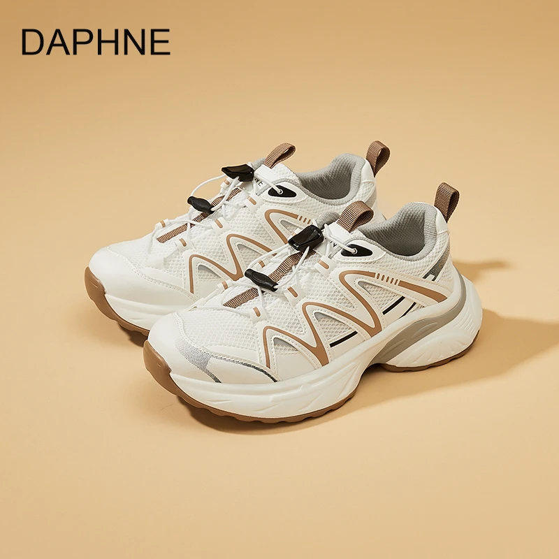 达芙妮软底增高老爹鞋女2025新款秋季耐磨轻便松糕软底休闲运动鞋