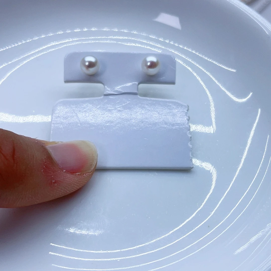 银S925镶嵌耳饰淡水珍珠