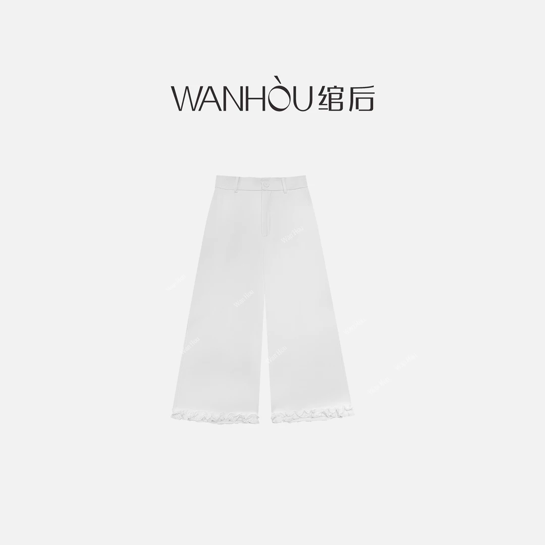 【C3028】WH-设计师款时尚百搭简约韩系休闲女裤SC