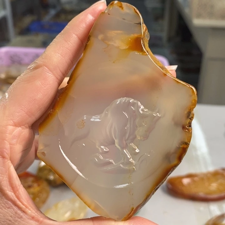 玛瑙/玉髓吊坠(不含链)未镶嵌