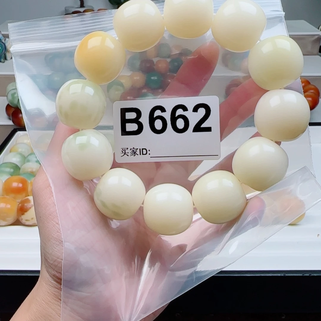 淡***然菩提根/象牙果手串22.5微瑕。