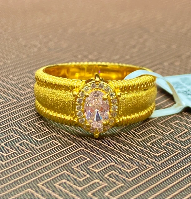 足银戒指 老铺匠 足银999白鸽子蛋戒指