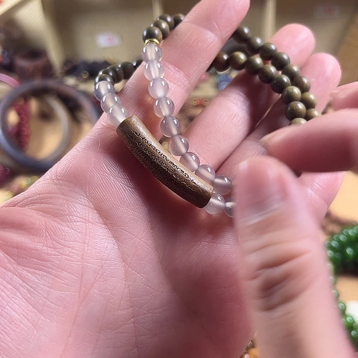 维腊木（绿檀）手串/手链双圈