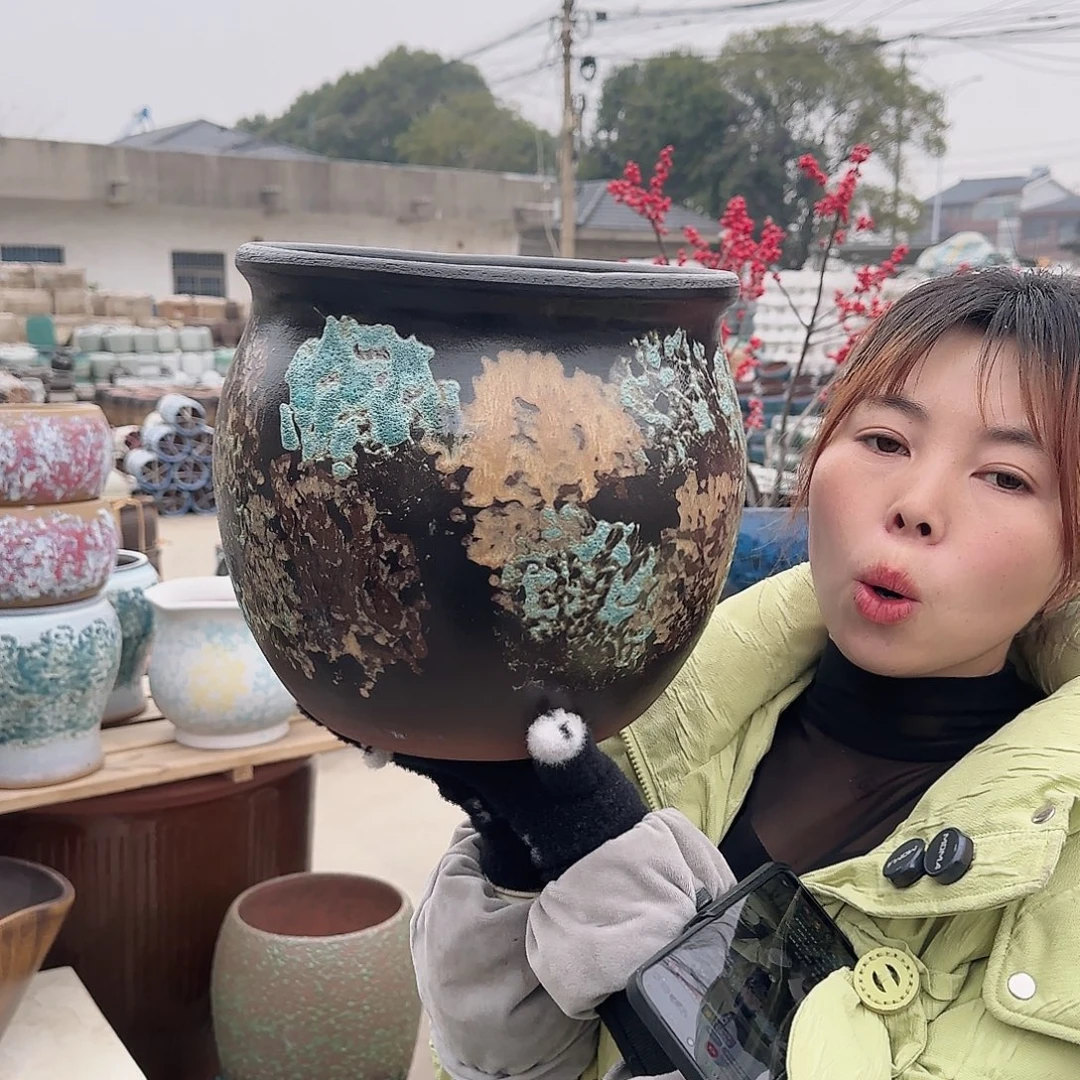 王嫂花盆1220-404高25口25