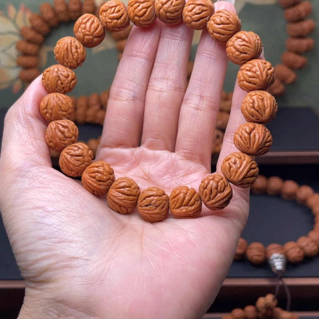 手串桃核13火焰纹