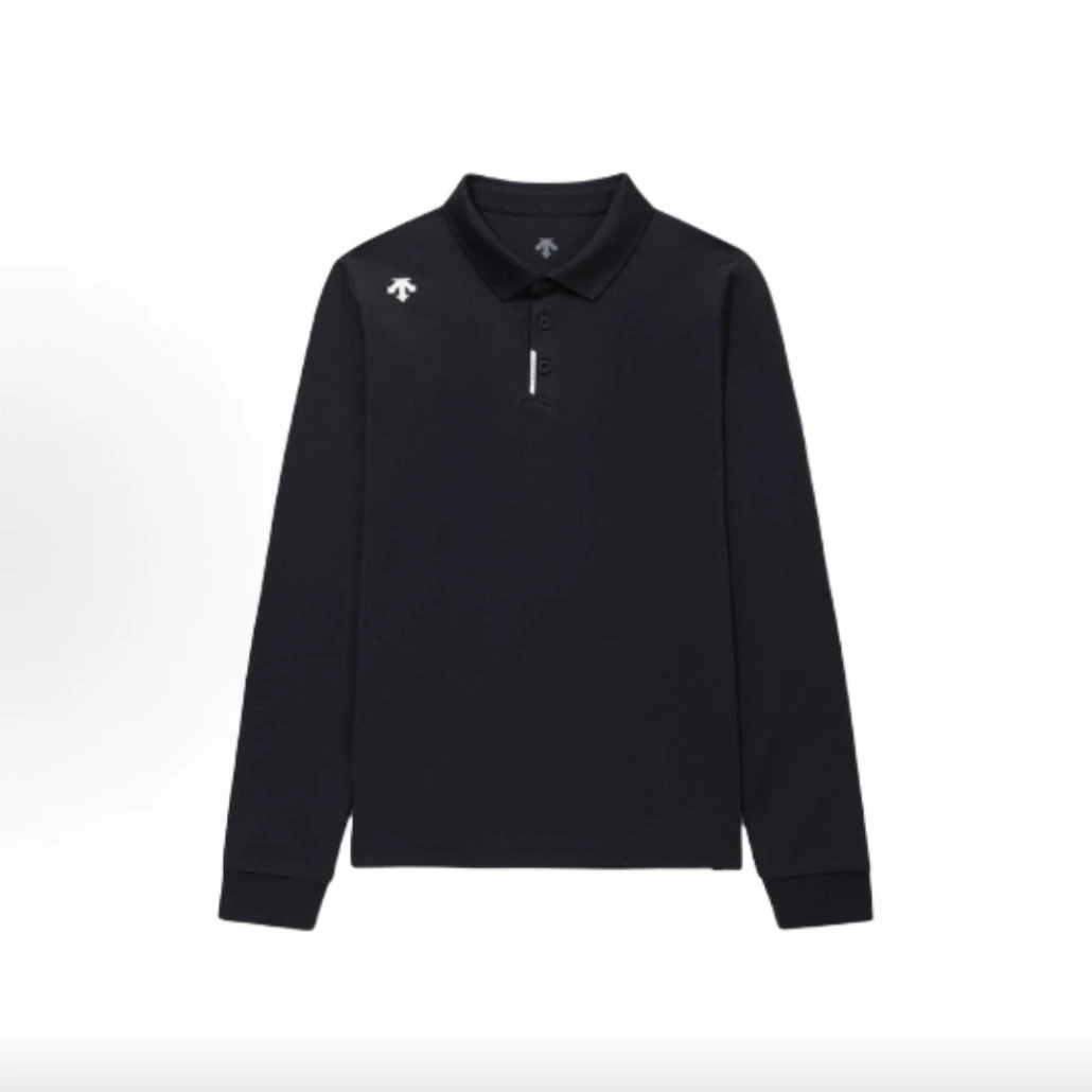 DESCENTE/迪桑特秋季新款塔夫SQUPL81时尚商务休闲百搭长袖POLO衫