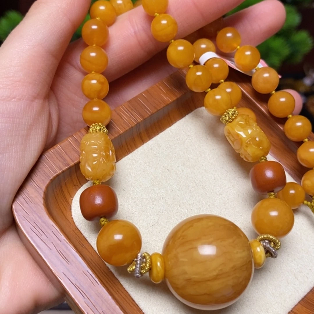 【闪购商品】蜜蜡颈饰未镶嵌项链