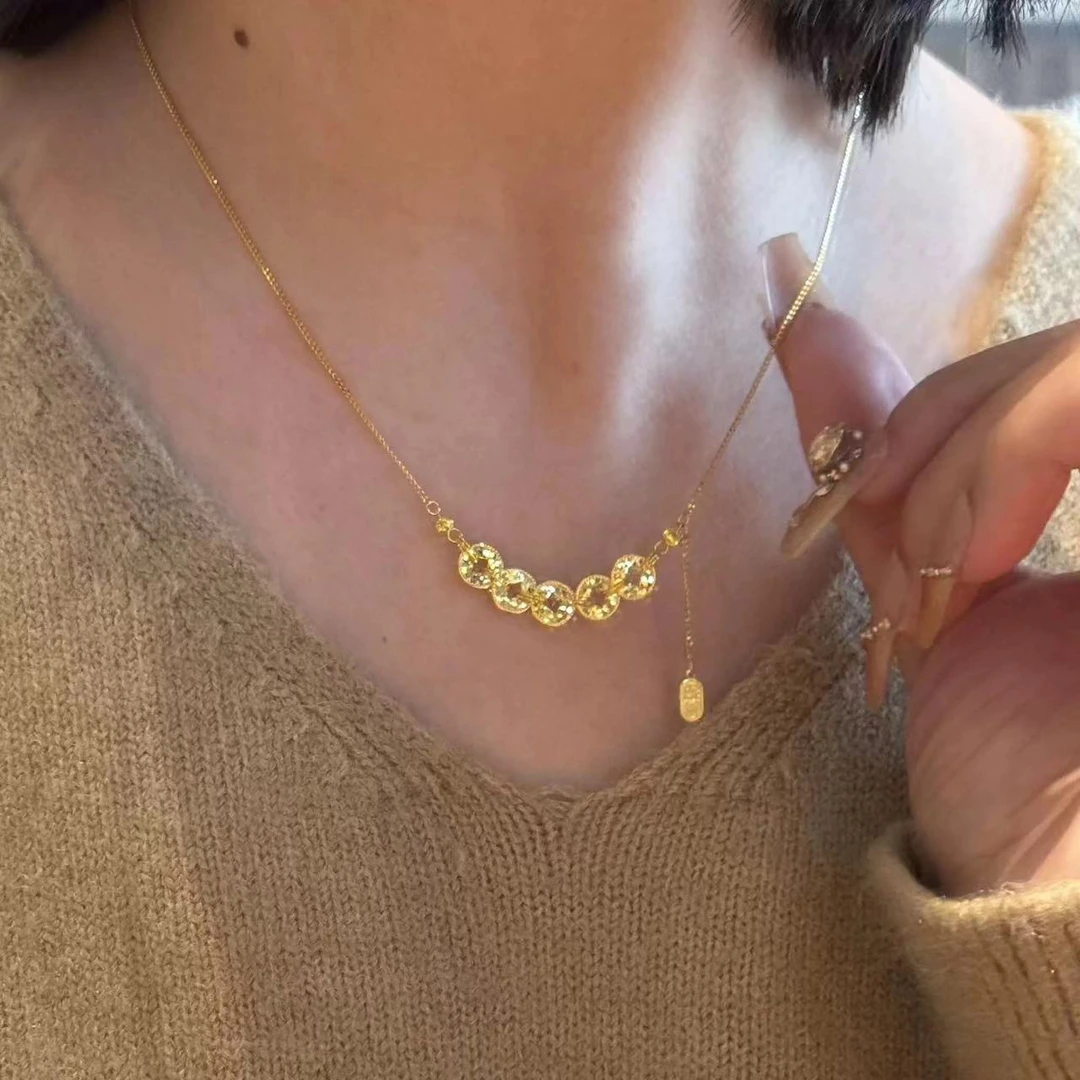 钛钢项链 钛钢材质钱币碎冰冰项链