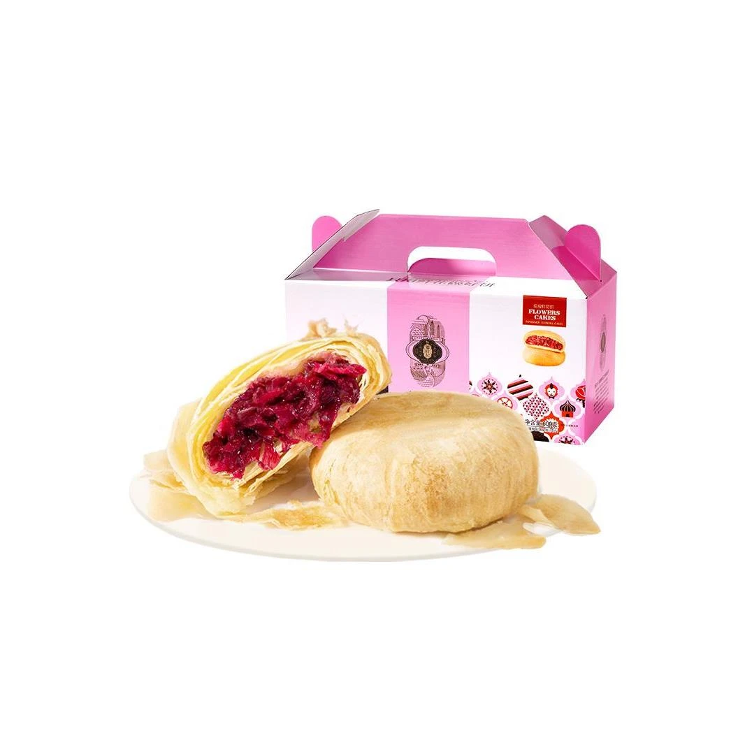 潘祥记鲜花饼店零食小吃饼干糕点心云南特产玫瑰花饼