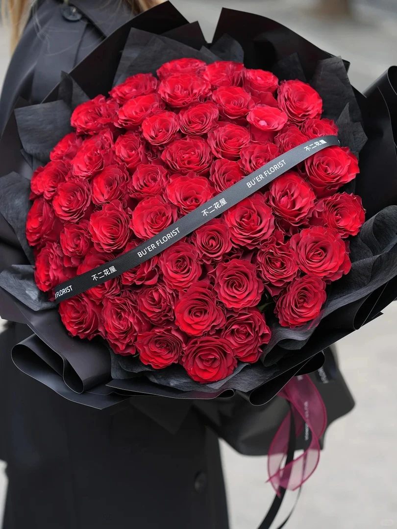 （曼曼）高原红20支＋红色剑兰8-10支＋香槟洋桔梗400g  1单包邮