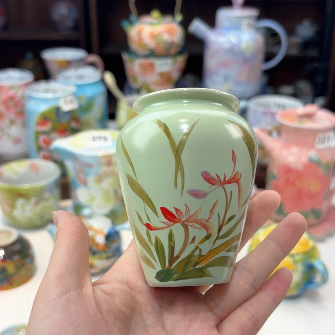 景德镇手绘高温釉下彩陶瓷茶具
