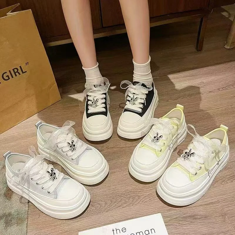 8558运动时尚百搭夏季透气真皮厚底网面休闲鞋