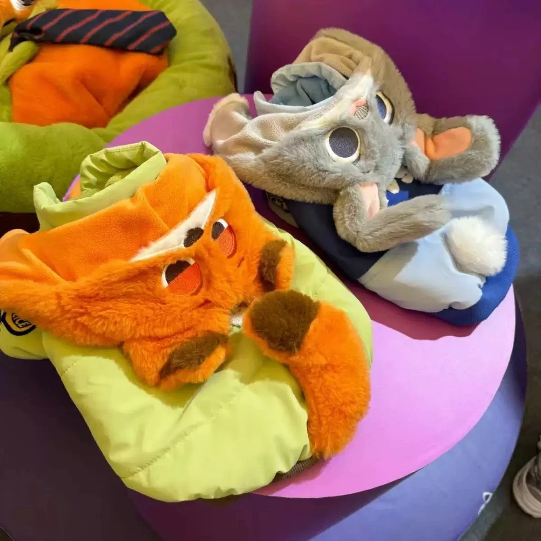 宠物狗狗猫咪冬季加厚连帽萌趣棉服适合比熊泰迪外出