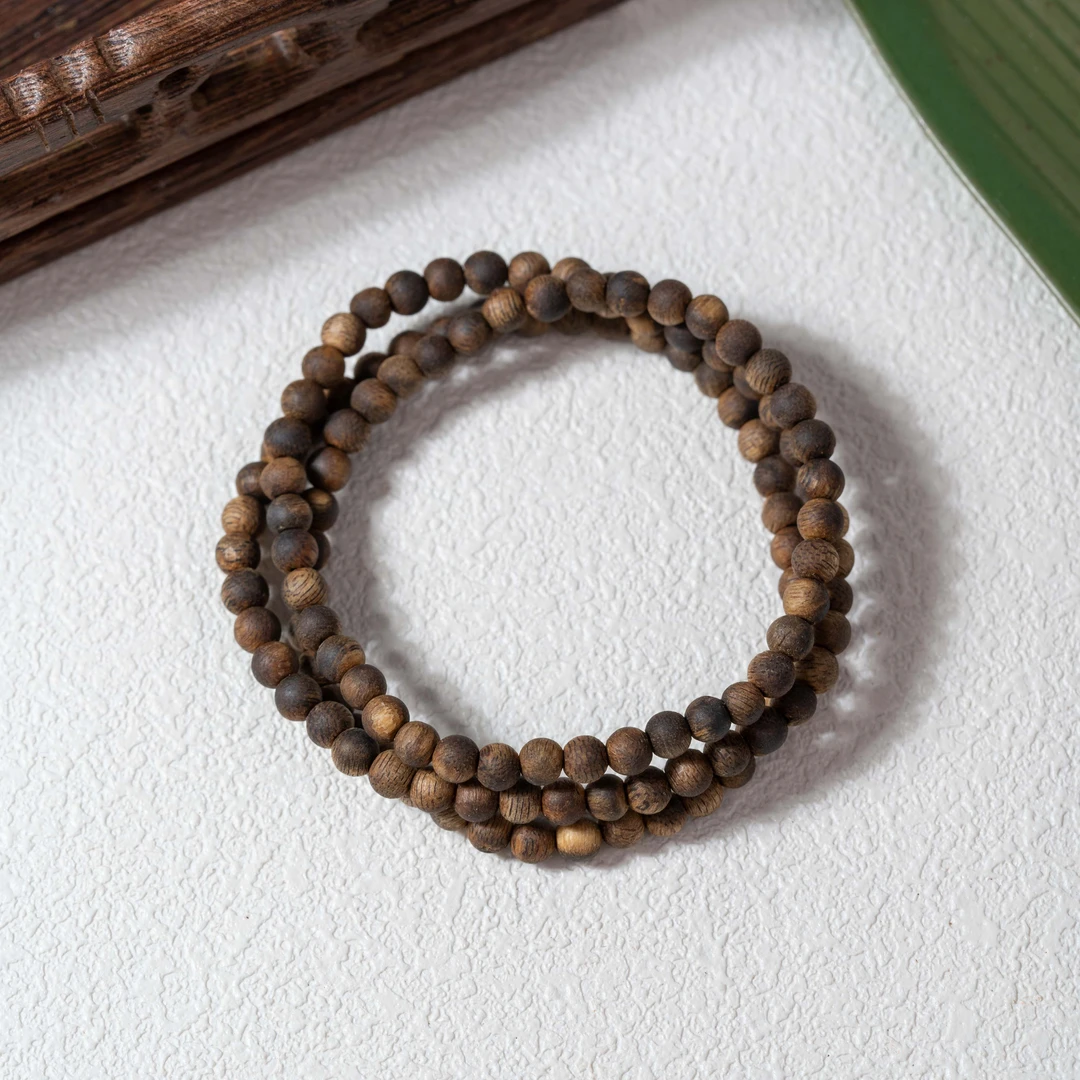 沉香【小野】4mm海南白棋沉香手串（多样性发其一）