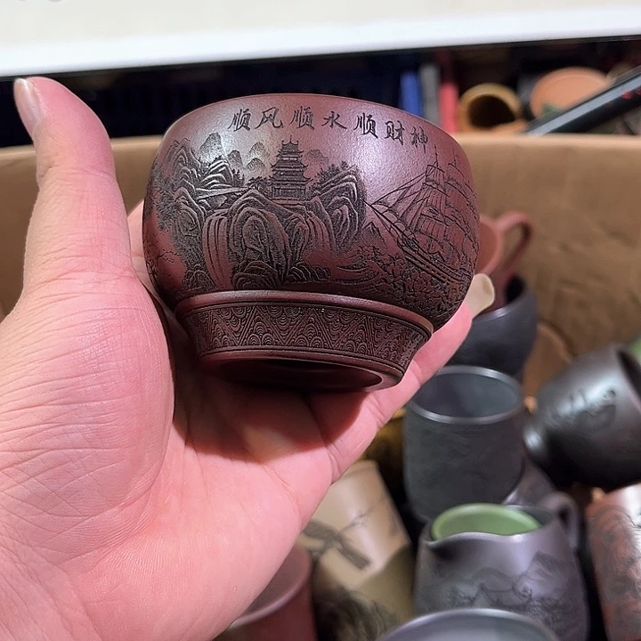 茶杯紫砂全手工紫砂主人杯