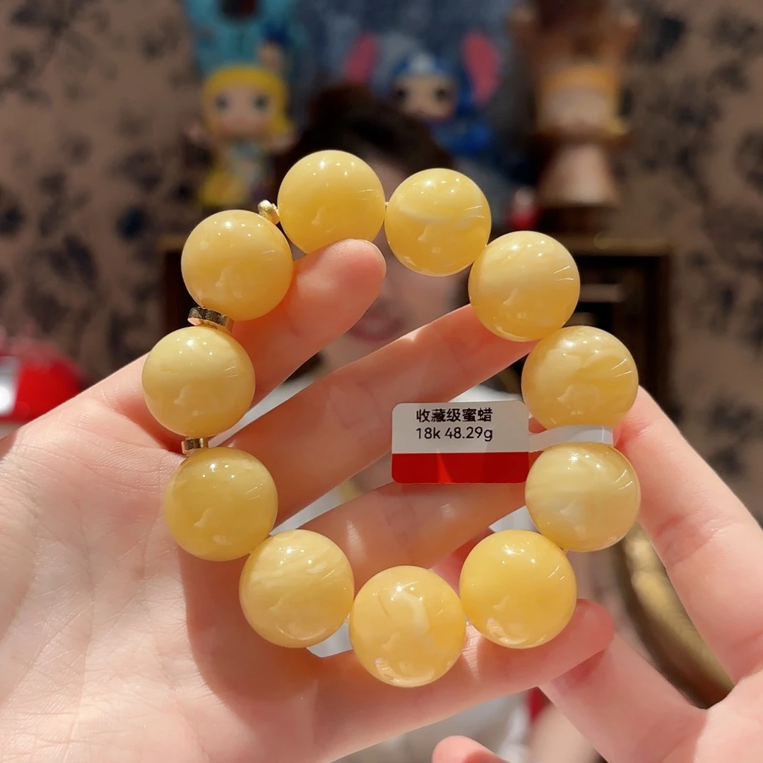 手链蜜蜡未镶嵌手串