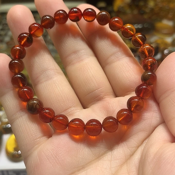 未镶嵌琥珀手串血珀手串