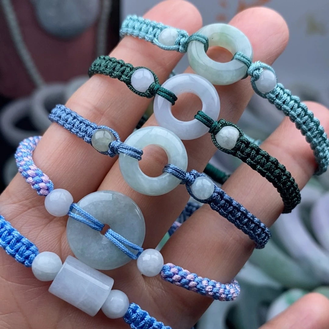 翡翠手链未镶嵌手串