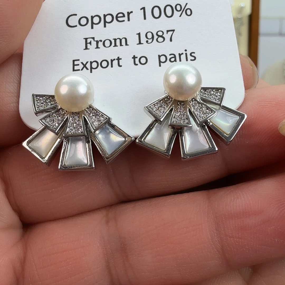 耳饰未镶嵌淡水珍珠