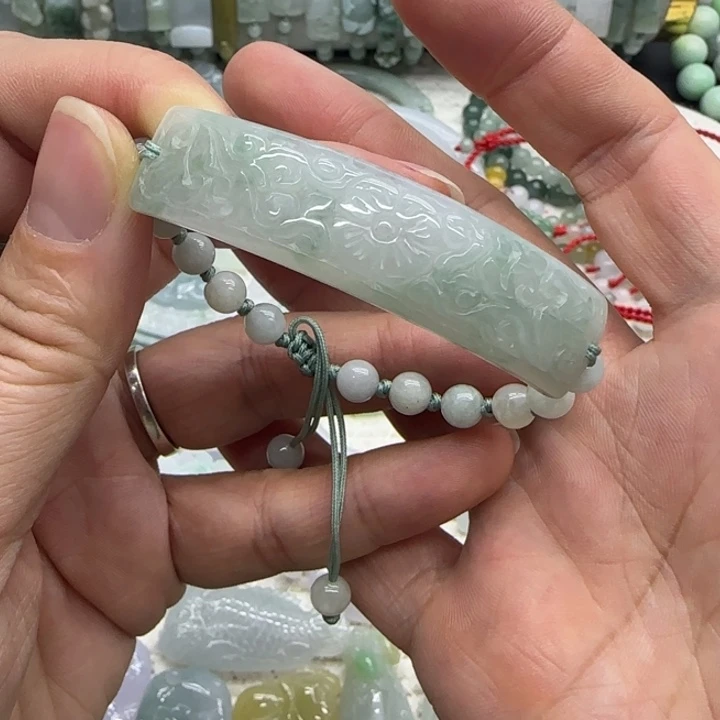 翡翠未镶嵌手链手牌