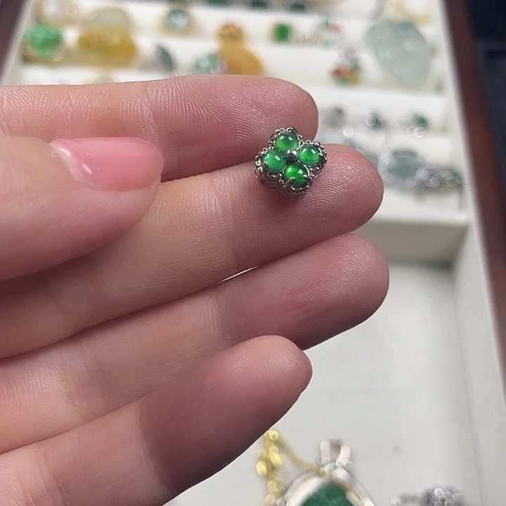 翡翠银S925镶嵌颈饰