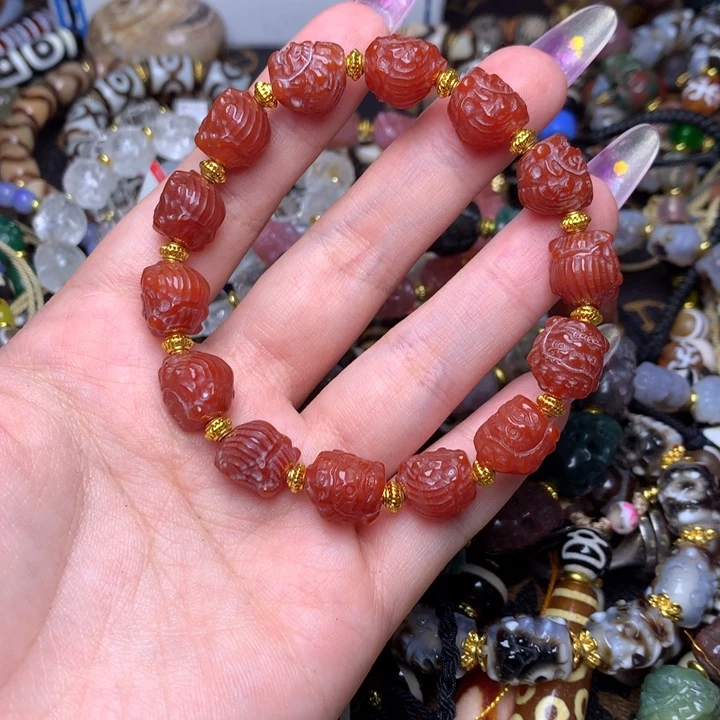 玛瑙/玉髓未镶嵌发一条