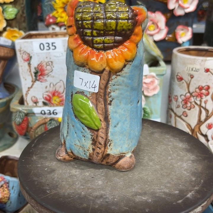 紫砂花盆粗陶材质多肉花盆