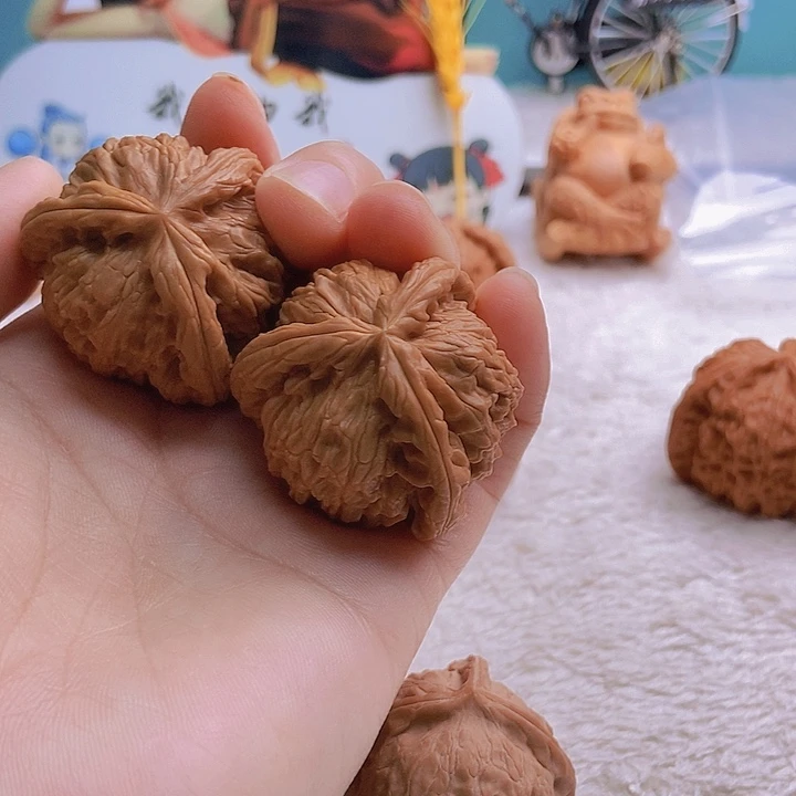 把件文玩核桃小**-三棱