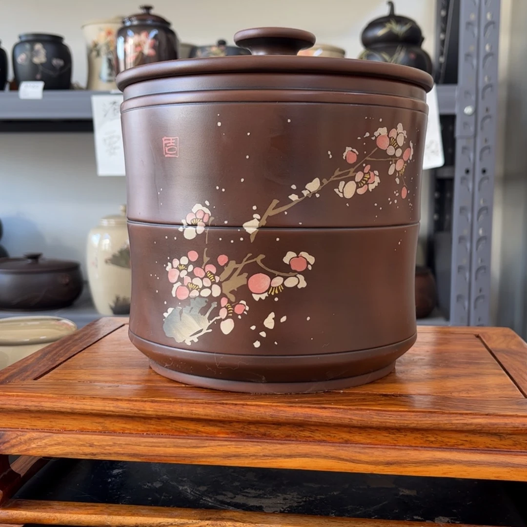 红泥哑光存茶缸7饼