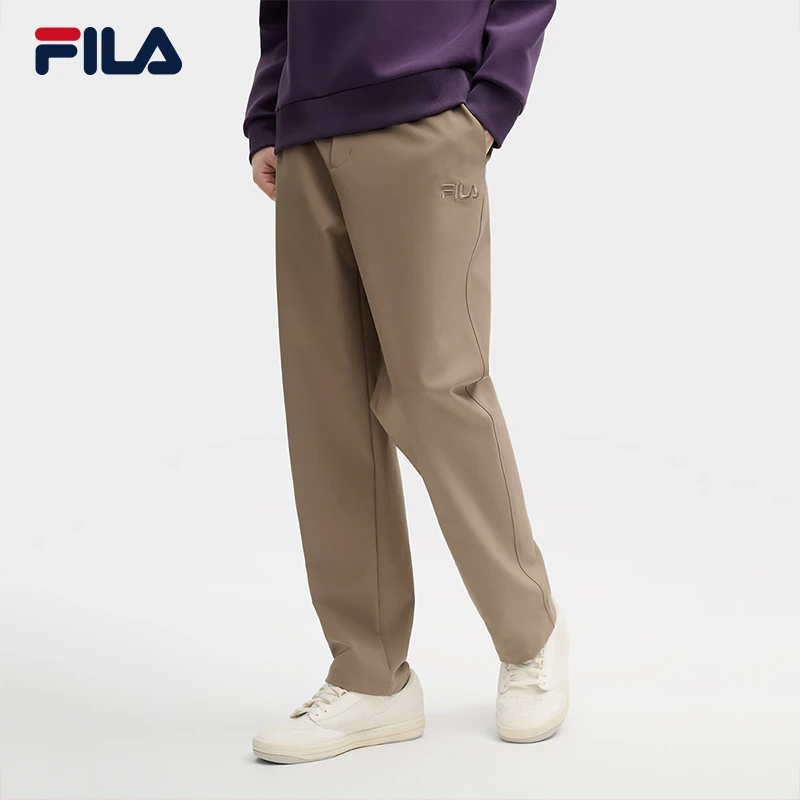 梭织长裤微弹宽松百搭束脚裤时尚简约休闲裤F11M518802F