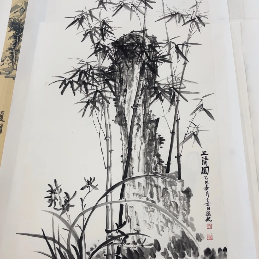 国画三尺花鸟作品