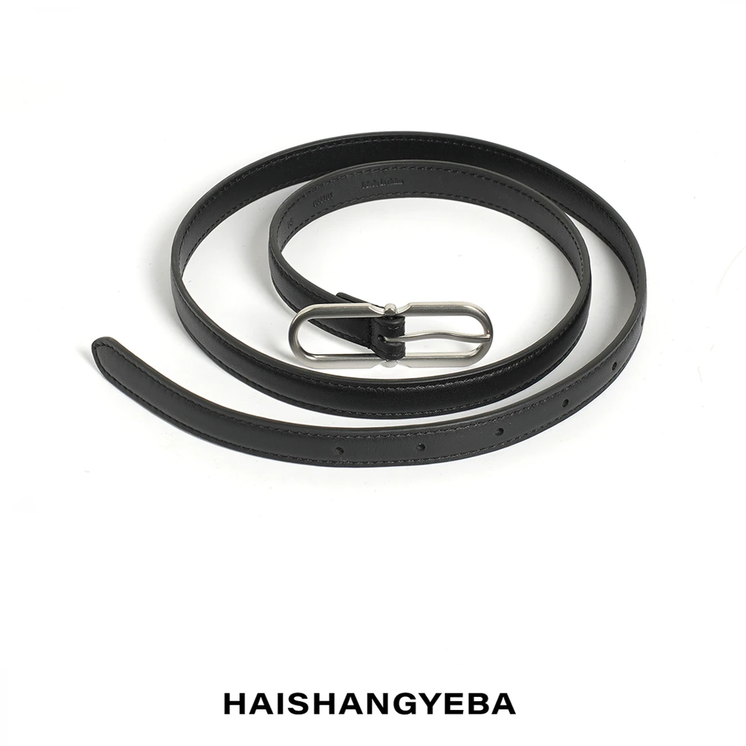 【海上叶爸】新款2025百搭小牛皮时尚极简女士腰带