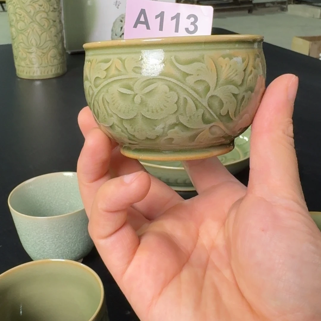 仰山品物 微瑕 鼓型杯 113