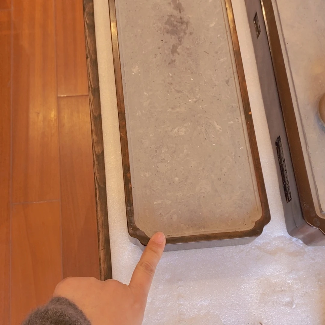 我***鱼40*14*4cm老砖新款吸水茶盘