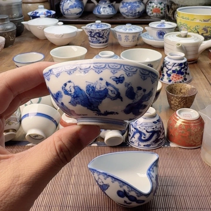 青花瓷器杯子茶具