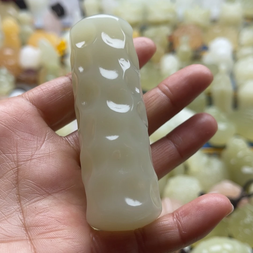 水***草玉天然桌面小摆件