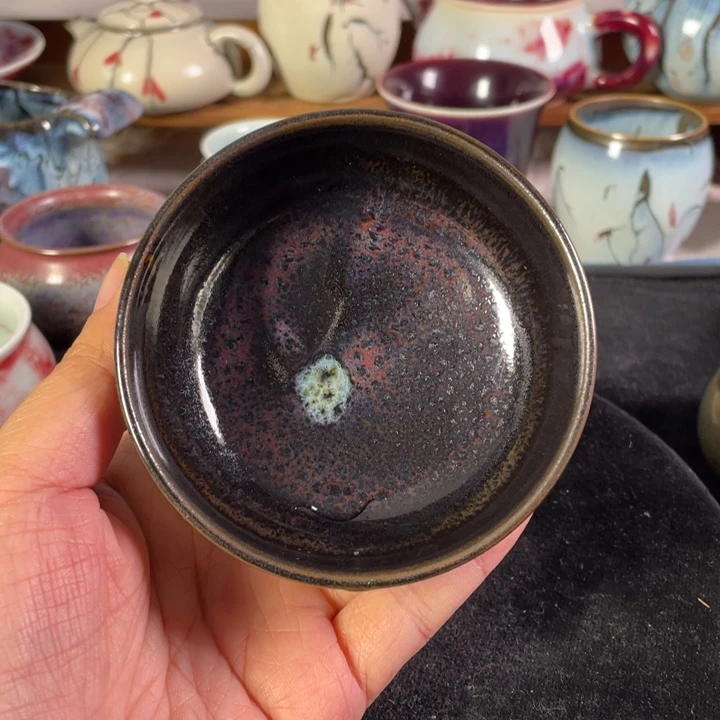 摆件钧瓷煤烧唐钧杯
