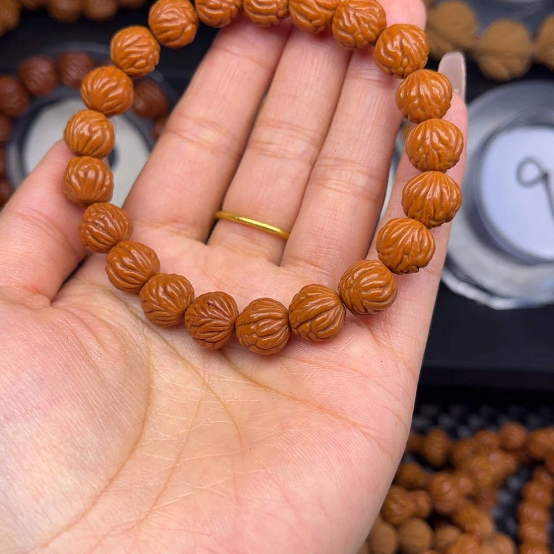 *****桃核手串小金豆单圈