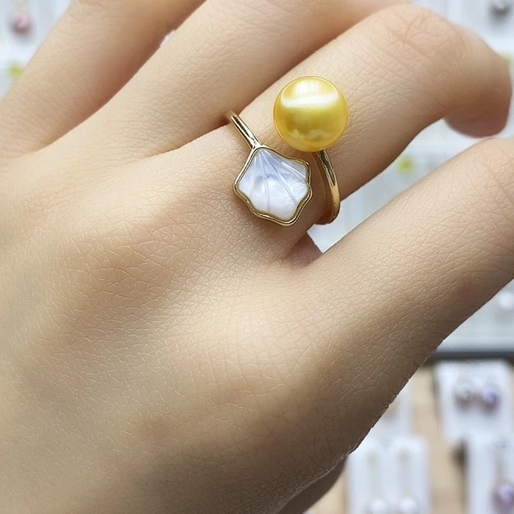 淡水珍珠颈饰合金